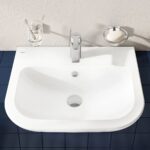 Vitra S20 Semi Recessed Basin 55cm 1 Taphole White