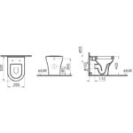 Vitra Zentrum Back-To-Wall WC Pan