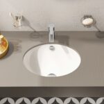 Vitra S20 Compact Under-Counter Basin 42cm Oval No Taphole