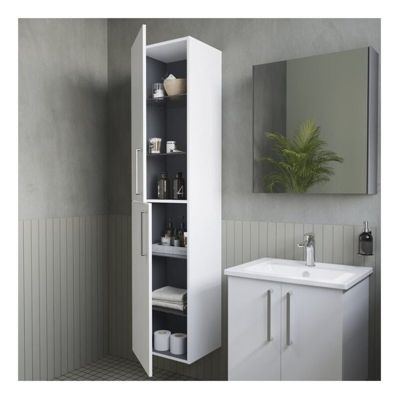 Vitra Root Flat 400mm Tall Unit High Gloss White