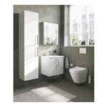 Vitra Root Flat 400mm Tall Unit High Gloss White