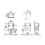 Vitra Root Flat 450mm Compact Basin Unit Left Door Gloss White