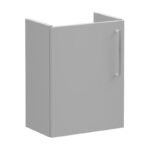 Vitra Root Flat 450mm Compact Basin Unit Left Door Matt Grey