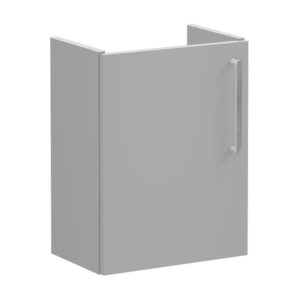 Vitra Root Flat 450mm Compact Basin Unit Left Door Matt Grey