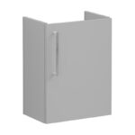 Vitra Root Flat 450mm Matt Grey Compact 1 Door Basin Unit