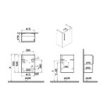 Vitra Root Flat 450mm Matt Grey Compact 1 Door Basin Unit