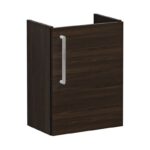 Vitra Root Flat 450mm Compact 1 Door Basin Unit Walnut