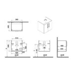 Vitra Root Flat 600mm 2 Door Wall Basin Unit Cordoba