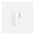 Vitra Root Flat Gloss White 600mm 2 Door Floor Basin Unit