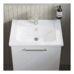 Vitra Root Flat 600mm 1 Drawer Gloss White Basin Unit