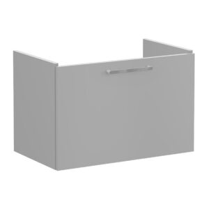 Vitra Root Flat 800mm 1 Drawer Wall Basin Unit Matt Grey
