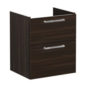 Vitra Root Flat 600mm 2 Drawer Basin Unit Walnut