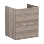 Vitra Root Flat 600mm Washbasin Unit with Two Drawers Cordoba