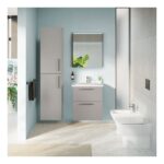 Vitra Root Flat 400mm Tall Unit Matt Rock Grey