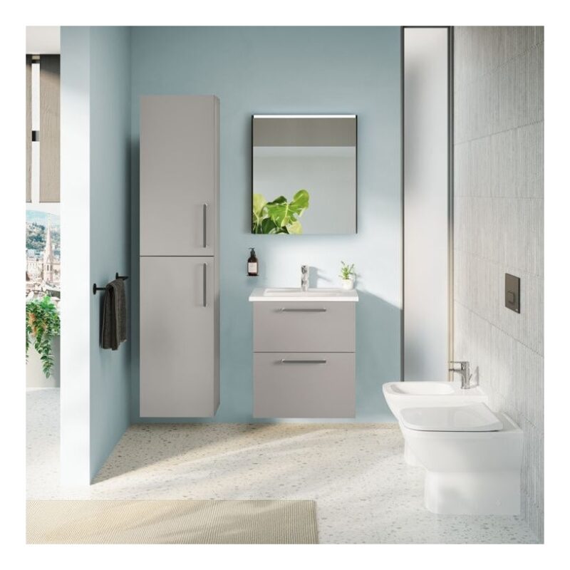 Vitra Root Flat 400mm Tall Unit Matt Rock Grey