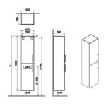 Vitra Root Flat 400mm Tall Unit Matt Rock Grey