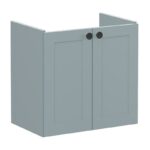 Vitra Root Classic 600mm Compact 2 Door Basin Unit Matt Fjord Green
