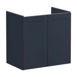 Vitra Root Classic 600mm Compact 2 Door Basin Unit Matt Navy