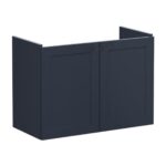 Vitra Root Classic 800mm Compact 2 Door Basin Unit Matt Navy