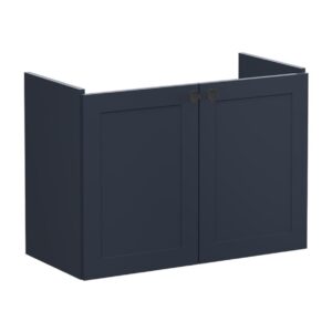 Vitra Root Classic 800mm Compact 2 Door Basin Unit Matt Navy