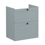 Vitra Root Classic 600mm Compact 2 Drawer Basin Unit Matt Fjord Green