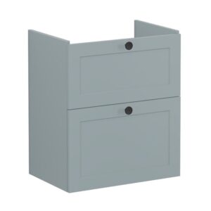 Vitra Root Classic 600mm Compact 2 Drawer Basin Unit Matt Fjord Green