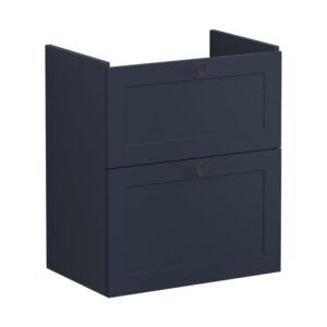Vitra Root Classic 600mm Compact 2 Drawer Basin Unit Matt Navy