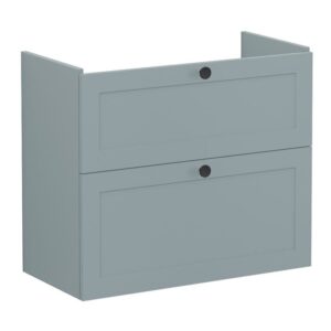Vitra Root Classic 800mm Compact 2 Drawer Basin Unit Matt Fjord Green