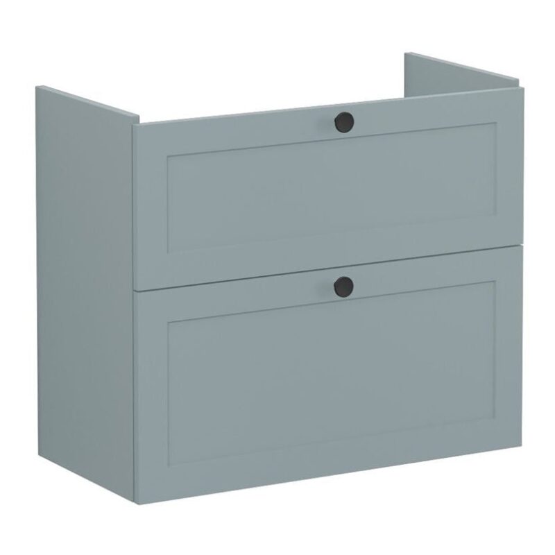 Vitra Root Classic 800mm Compact 2 Drawer Basin Unit Matt Fjord Green Vitra Root Classic 800mm Compact 2 Drawer Basin Unit Matt Fjord Green