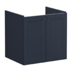 Vitra Root Classic 600mm Wall Hung 2 Door Basin Unit Matt Navy