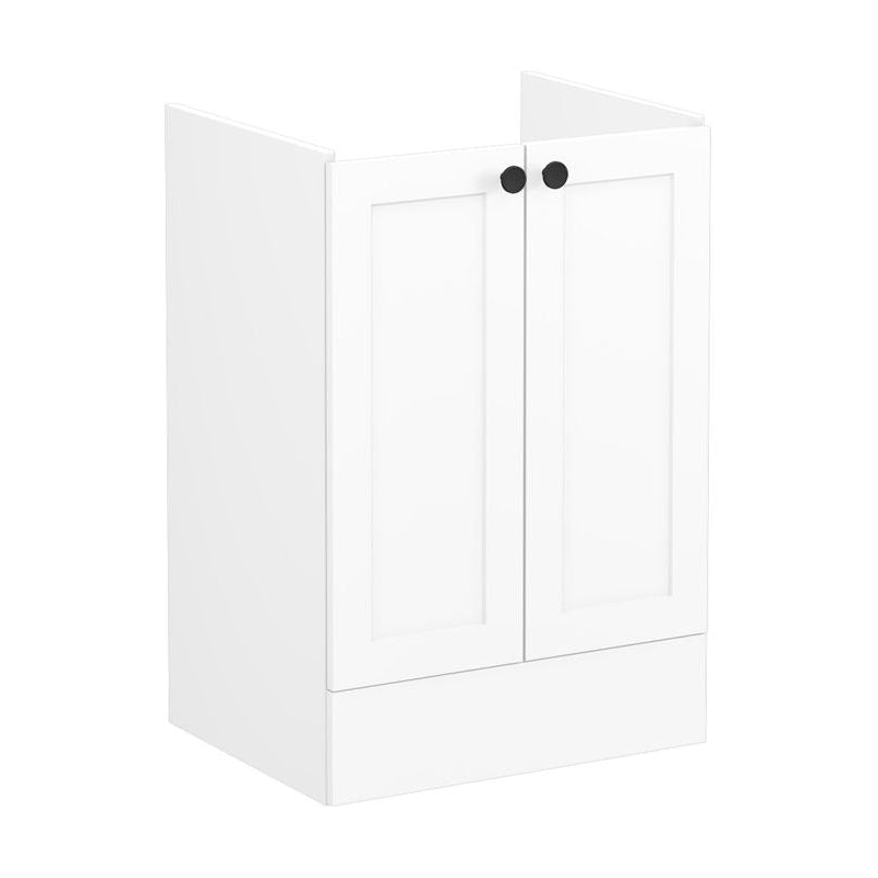 Vitra Root Classic 600mm 2 Door Floor Basin Unit Matt White Vitra Root Classic 600mm 2 Door Floor Basin Unit Matt White