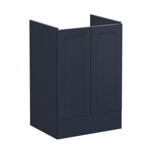 Vitra Root Classic 600mm 2 Door Floor Basin Unit Matt Navy