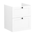 Vitra Root Classic 600mm 2 Drawer Basin Unit Matt White
