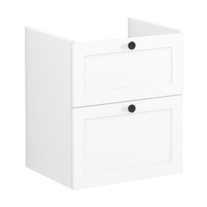 Vitra Root Classic 600mm 2 Drawer Basin Unit Matt White