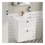 Vitra Root Classic 600mm 2 Drawer Basin Unit Matt White