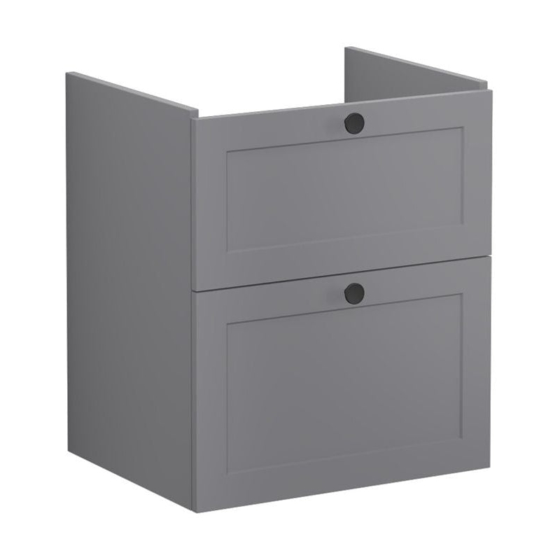 Vitra Root Classic 600mm Washbasin Unit with Two Drawers Matt Grey Vitra Root Classic 600mm Washbasin Unit with Two Drawers Matt Grey