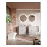 Vitra Root Classic 600mm Washbasin Unit with Two Drawers Matt Grey
