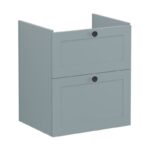 Vitra Root Classic 600mm 2 Drawer Basin Unit Matt Fjord Green