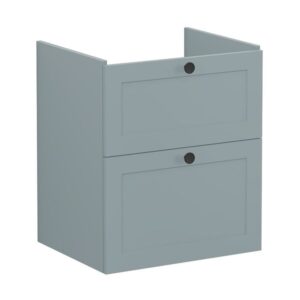 Vitra Root Classic 600mm 2 Drawer Basin Unit Matt Fjord Green