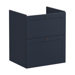 Vitra Root Classic 600mm 2 Drawer Basin Unit Matt Navy