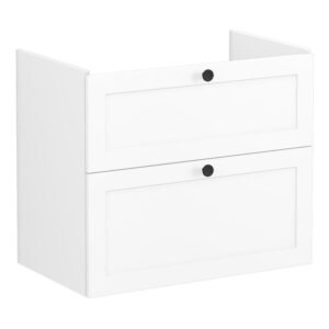 Vitra Root Classic 800mm 2 Drawer Basin Unit Matt White
