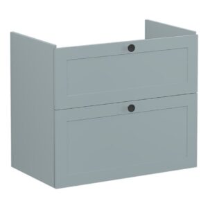 Vitra Root Classic 800mm 2 Drawer Basin Unit Matt Fjord Green