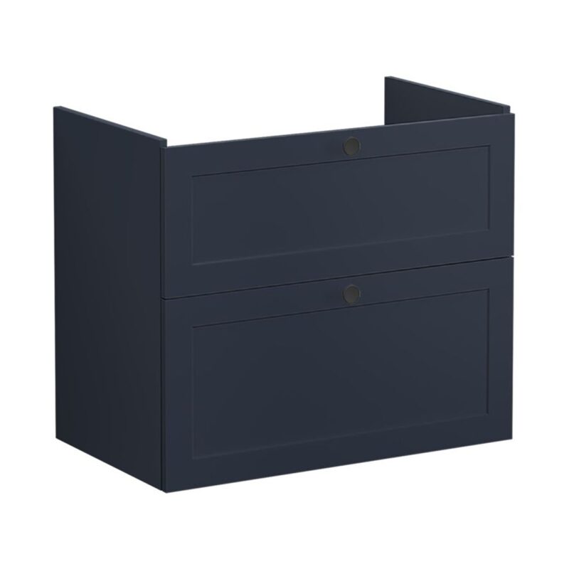Vitra Root Classic 800mm 2 Drawer Basin Unit Matt Navy