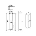 Vitra Root Classic 400mm Tall Unit Matt White