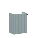 Vitra Root Groove 450mm Compact Basin Unit Left Door Matt Green