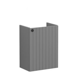 Vitra Root Groove 450mm Compact 1 Door Basin Unit Matt Grey