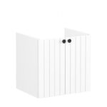 Vitra Root Groove 600mm Compact 2 Door Basin Unit Matt White