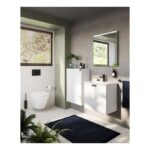 Vitra Root Groove 600mm Compact 2 Door Basin Unit Matt White