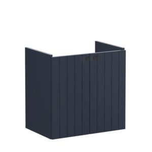 Vitra Root Groove 600mm Compact 2 Door Basin Unit Matt Navy Blue