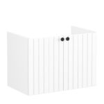 Vitra Root Groove 800mm Compact 2 Door Basin Unit Matt White